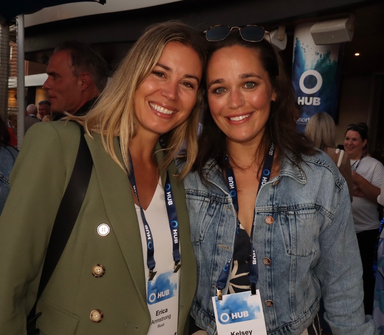 Root teammates together at an event